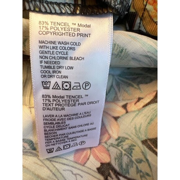 Tommy Bahama Hawaiian Hula Girl Shirt L Tencel/Polyester Size Large - Picture 6 of 7